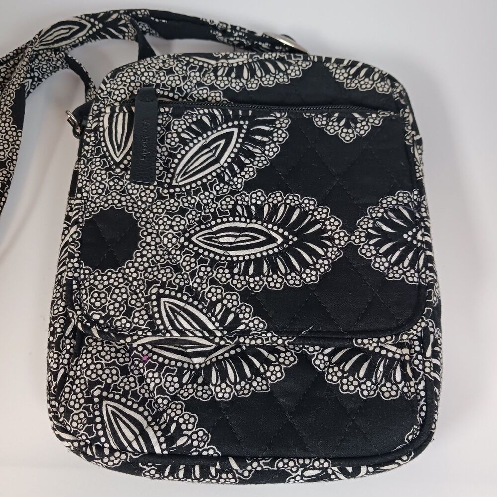 Vera Bradley Mini Hipster Crossbody Bag Blanco Bouquet Retired Pattern Purse
